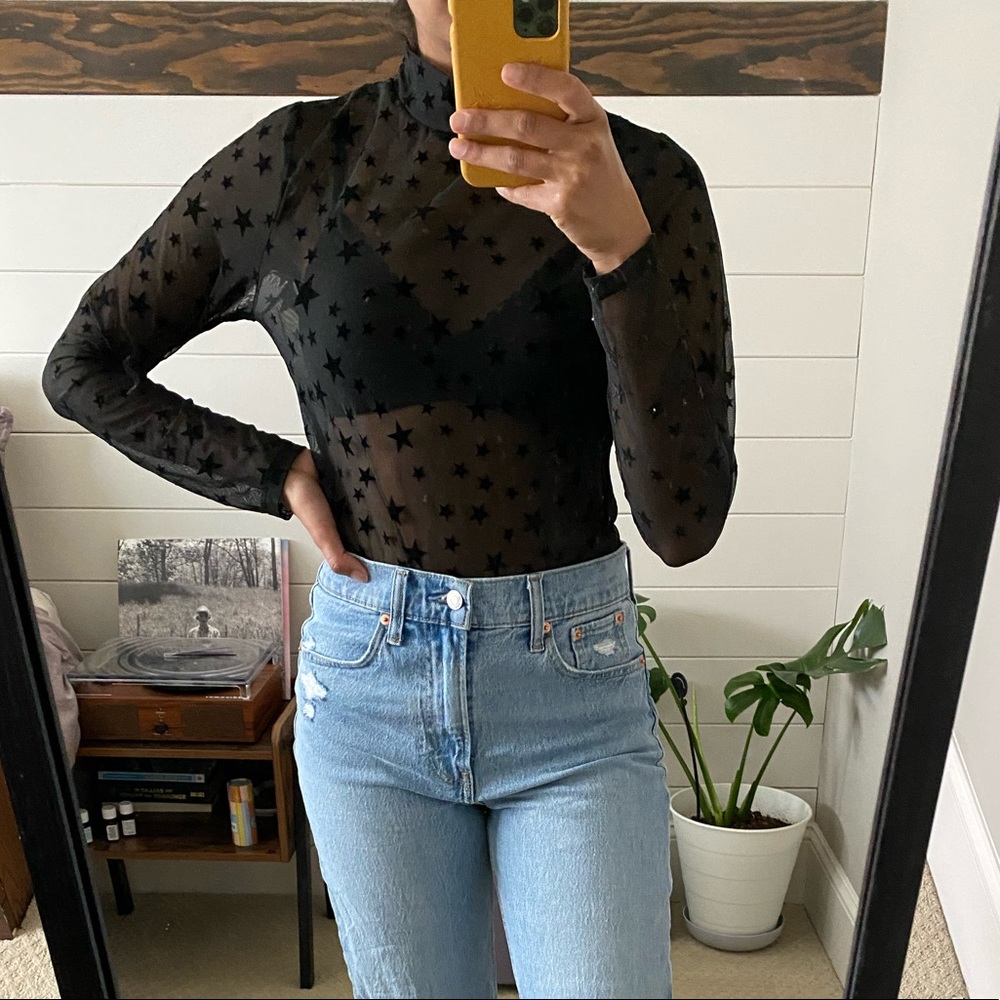 sheer star top